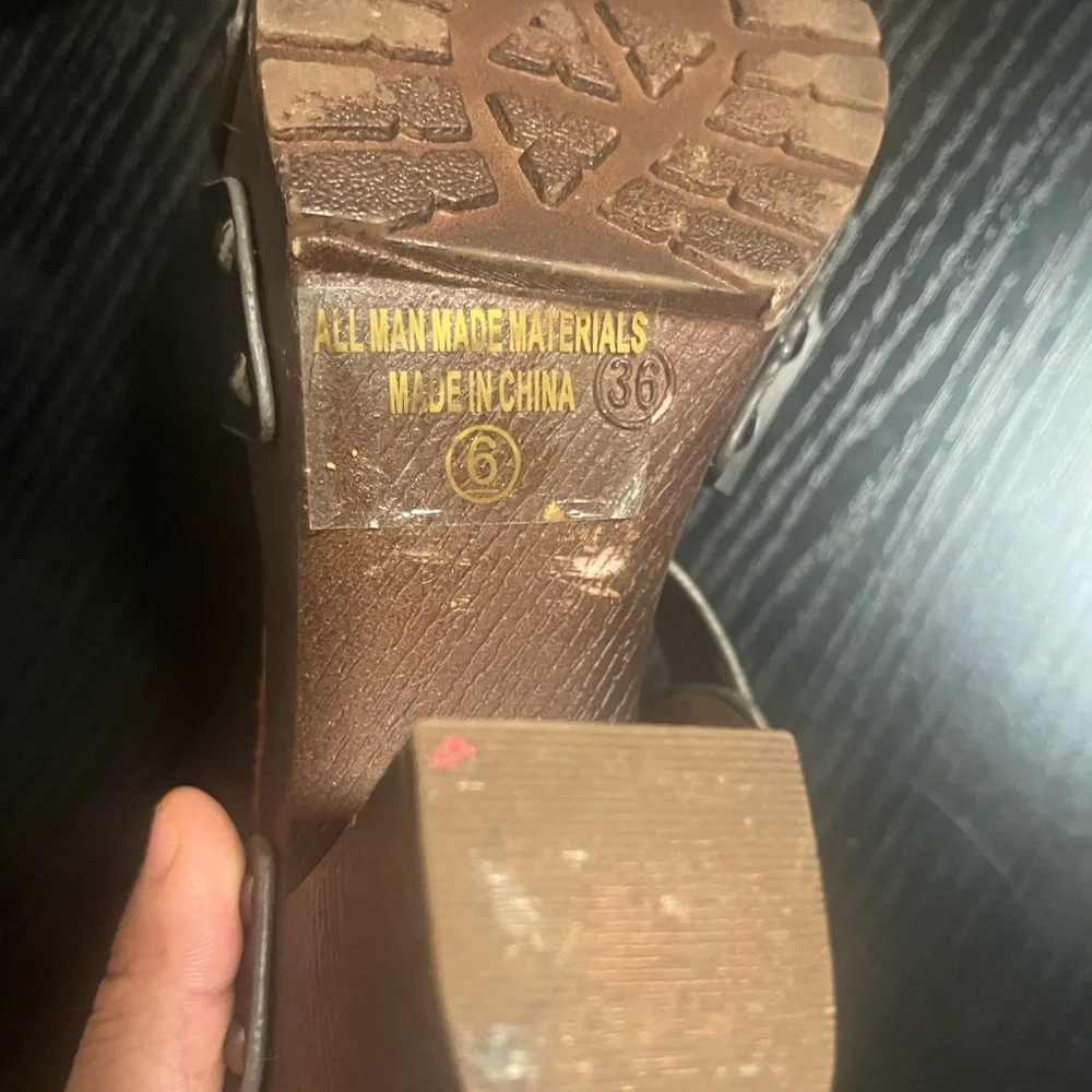 Black Strappy Sandals - Picture 3 of 3